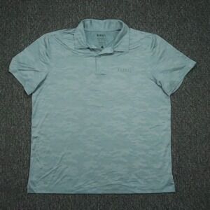 Nobull‎ Shirt Mens Extra Large Blue Camo Short Sleeve Performance Polo XL